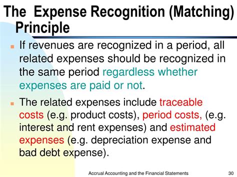 Expense Recognition .
